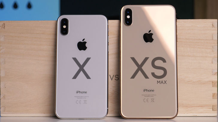 сравнение iphone x и xs max